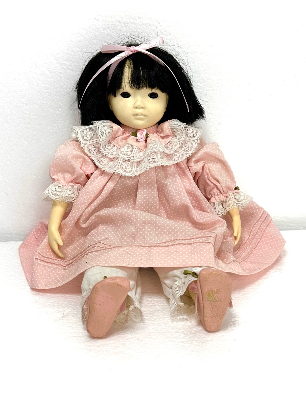 Vintage 1982 collector doll Ling Ling designed by Pauline Bjonness-Jacobsen PBJ